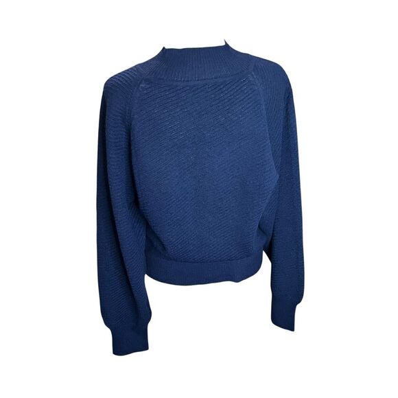 Rachel Comey Minito Top Navy Baby Alpaca Turtleneck Sweater Size M - Picture 7 of 9